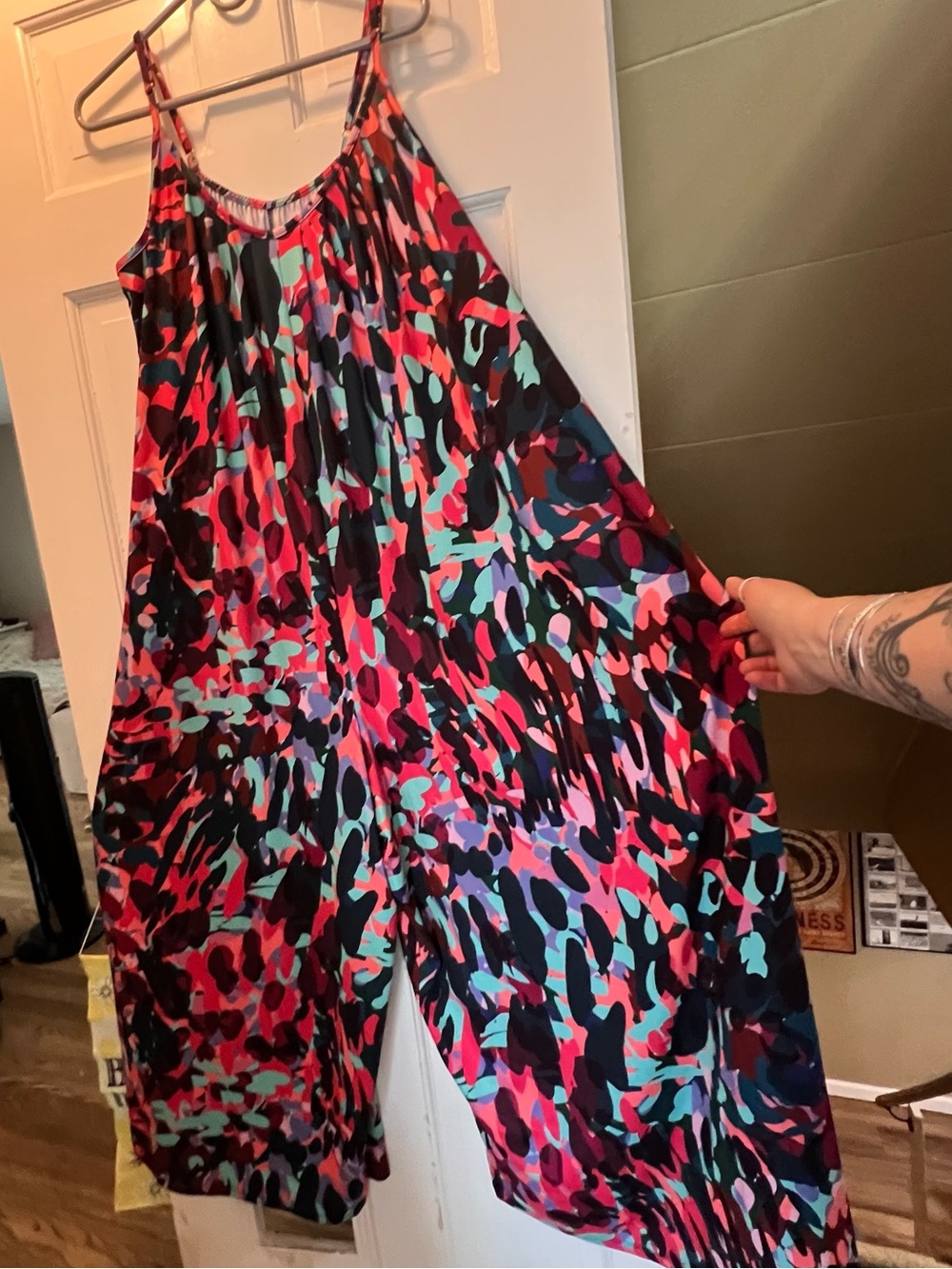 Tek-Gear Vibrant Multicolor Loose Jumpsuit